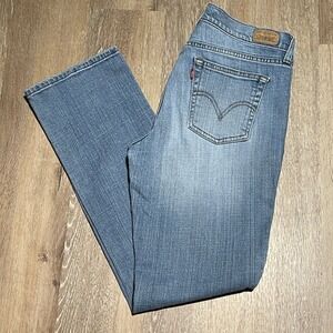 Levis 505 Straight Leg Jeans Women's Denim Relaxed‎ Fit Classic Medium Wash 8M